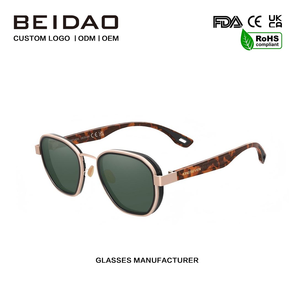 Kính râm phân cực nhôm phản quang cổ điển