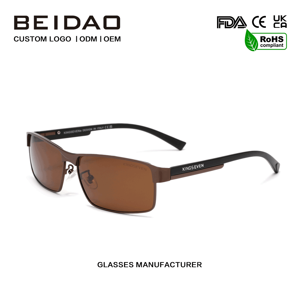 Dành cho kính râm thể thao ngoài trời phân cực Unisex Brown TAC