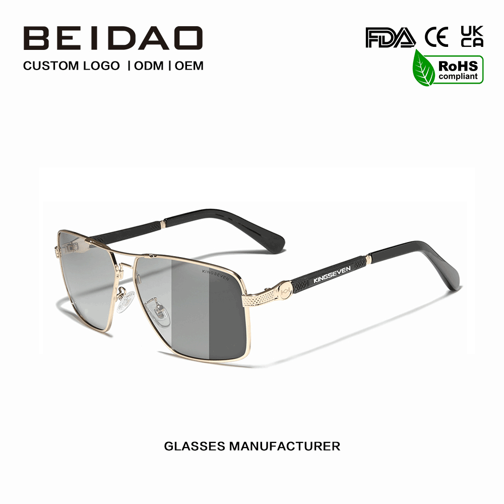 Ống kính Photochromic vuông chất lượng cao Kính râm lái xe ngoài trời