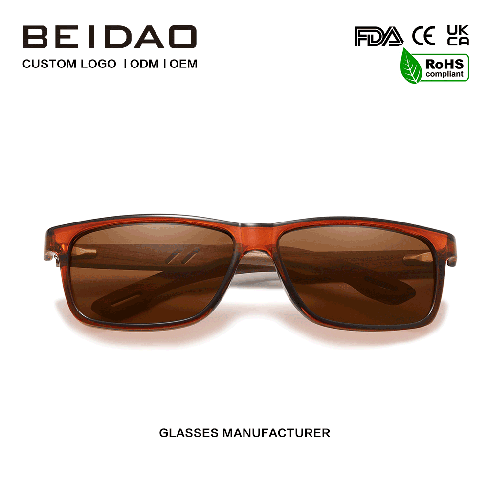 Kính râm khung Walnut TR90 bán chạy cho nam nữ